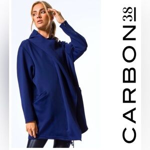 Carbon38 Blue Hooded Jacket